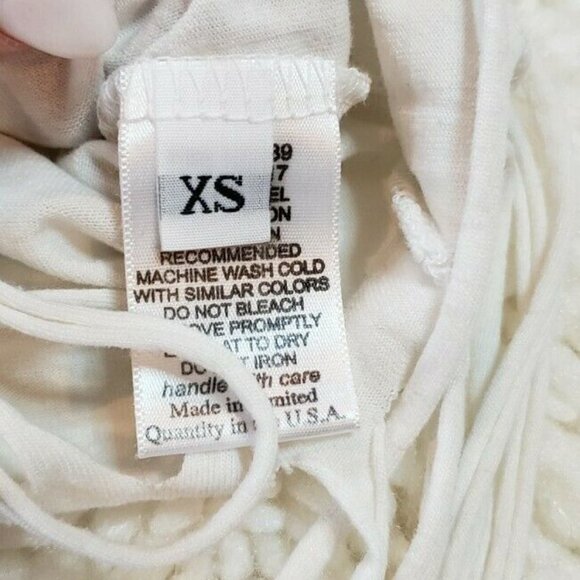 Lauren Moshi Pink Floyd Fringe Boho Tshirt - Picture 3 of 6